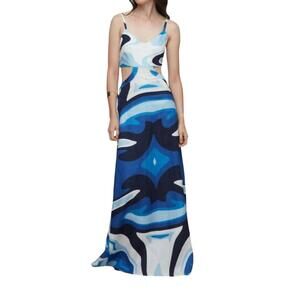 NEW GALERIA lily dress in liquid blue